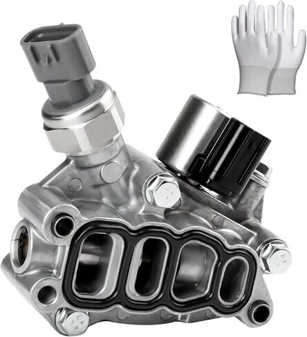 Engine Variable Valve Timing (VVT) Solenoid Compatible with 2008-2012 Honda Accord 2.4L L4, 15811R41L01 Oil Control Variable Valve Timing VVT Solenoid Replace# 15811-R41-L01, 918-007, VV1189, TS1140 in Kuwait