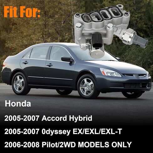 Engine Variable Valve Timing (VVT) Solenoid Compatible with 2008-2012 Honda Accord 2.4L L4, 15811R41L01 Oil Control Variable Valve Timing VVT Solenoid Replace# 15811-R41-L01, 918-007, VV1189, TS1140 in Kuwait