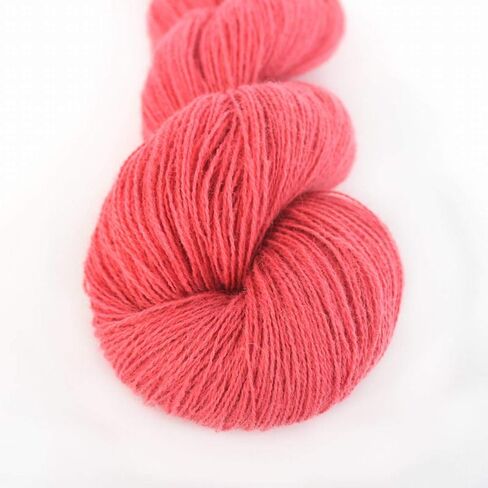 Lotus Yarns 100% Tibetan Yak Yarn Fingering Weight 2X50g Hanks Hand Knitting/Crochet (18-Coral) in Saudi Arabia