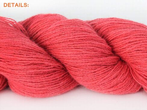 Lotus Yarns 100% Tibetan Yak Yarn Fingering Weight 2X50g Hanks Hand Knitting/Crochet (18-Coral) in Saudi Arabia