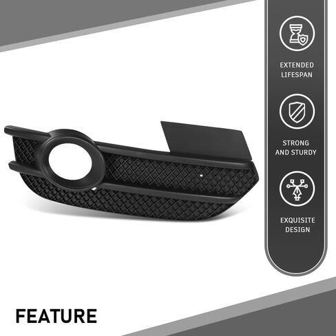 G-PLUS Right Fog Light Cover Bezel, Compatible with Audi Q3 2013-2015, Bumper Grille, Passenger Side, AU1039149, 8U0807682ASP9 in Saudi Arabia