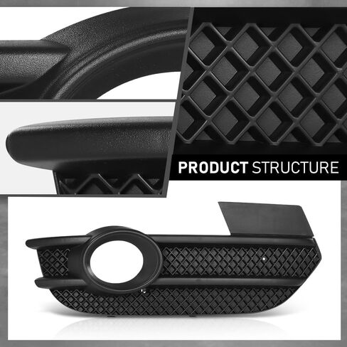 G-PLUS Right Fog Light Cover Bezel, Compatible with Audi Q3 2013-2015, Bumper Grille, Passenger Side, AU1039149, 8U0807682ASP9 in Saudi Arabia