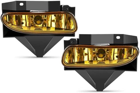 HSMOTHEV Fog Lights Assembly Compatible with 1999-2004 Ford Mustang with 12V27W 880-Bulbs Amber Lens Driver and Passenger Side 2 Years Warranty in Saudi Arabia