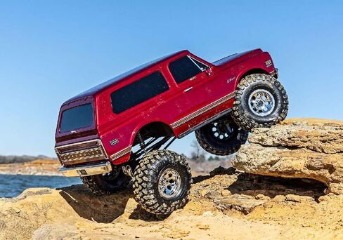 تراكساس 92086-4 - TRX-4 1972 تشيفي K5 بليزر هاي تريل 1/10 4WD زاحف، أحمر in Saudi Arabia