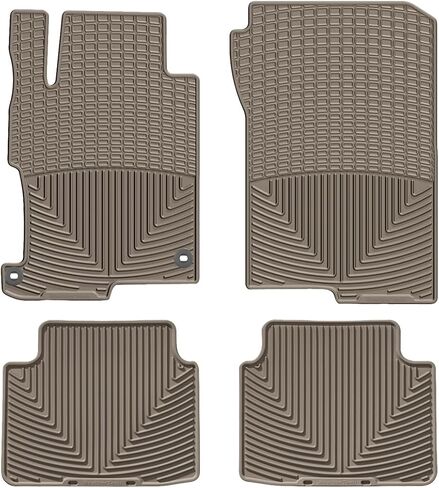 سجادات أرضية Weathertech مناسبة لجميع الأحوال الجوية لسيارة Honda Accord الصف الأول والثاني (WTHB293150)، أسود in Saudi Arabia