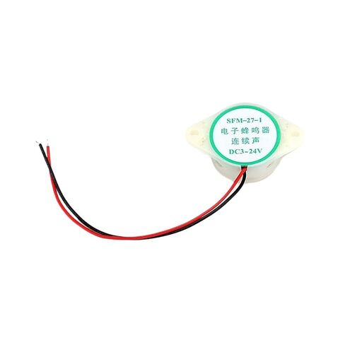 SFM-27 3-24V 12V 95DB صفارة نشطة عالية ديسيبل صفارة إلكترونية إنذار متقطع/مستمر (أبيض) in Saudi Arabia