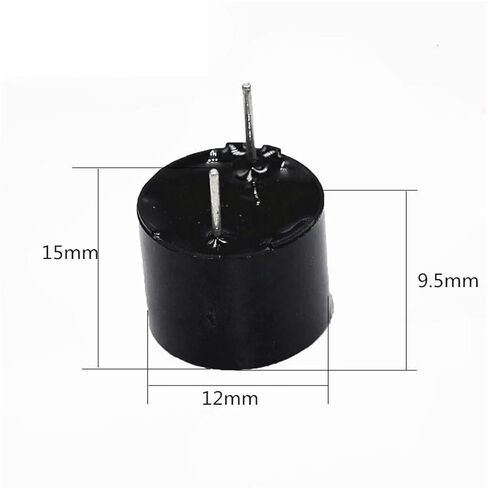 10PCS/LOT 3V 3.3V 5V 12V Active Buzzer Magnetic Long Continous Beep Tone 12 * 9.5MM(12V) in Saudi Arabia