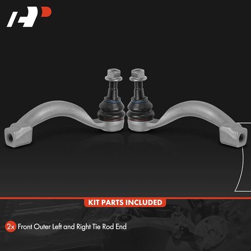 A-Premium 2 x طقم نهاية قضيب الربط الخارجي الأمامي، متوافق مع جاكوار XF 2016-2021، XE 2017-2020 in Kuwait