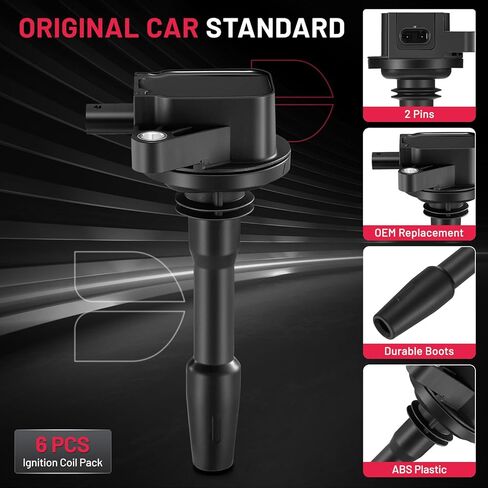 حزم ملف الإشعال BDFHYK متوافقة مع Figo Fiesta l3 l4 1.6L 1.5L 2011 2012 2013 2014 2015 2016 2017 2018 2019 2020 لفائف لـ UF740 E1240 5C1888 178-8079 C2037 CM5G12029FC مجموعة من 1 in Kuwait