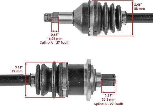 Caltric Rear Left or Right CV Joint Axle Compatible with Arctic Cat 1502-941 1502-723 1502-804 in Saudi Arabia