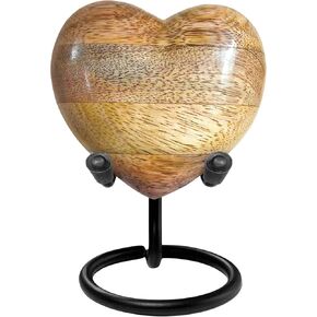 Cremation Urns for Human Ashes - Wooden Legacy Large Decorative Urn for Adult Men & Women - Burial Urns for Adult Human Ashes in Kuwait