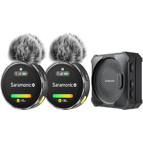 Saramonic BlinkMe U2 Wireless Lavalier Microphone for Android Type C Smartphone iPhone 15 Noise Cancellation, 8h Battery, 328ft Transmission, Wireless Lapel Mic for Live Streaming Video Recording in Kuwait