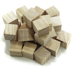 Wooden Cubes Wood Square Blocks for Puzzle Making DIY Crafts Photo Blocks (1-1/2 Inch 12pcs) in Saudi Arabia