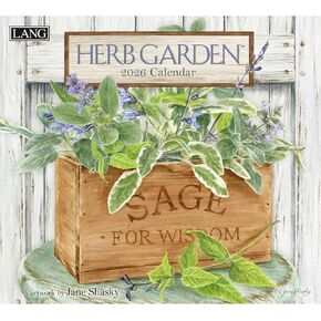 LANG HERB GARDEN 2026 Wall Calendar - Made in USA in Saudi Arabia