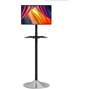Monitor Stand - Floor for 17-34 Inch TVs Sn, Height-Adjustable Upper and Lower Trays, ±15° Angle Adjustment, Max 100x100mm in Kuwait