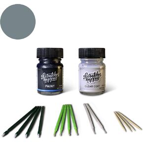 ScratchesHappen Exact-Match Touch Up Paint Kit - Seal Gray Metallic (6B4/6B5/Y1) for Porsche - Essential (Paint + Clear Coat) in Saudi Arabia
