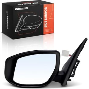 A-Premium Driver Side Power Door Mirror - Compatible with Nissan Sentra 2013-2019 - Non-Heated Manual Folding Textured Black Outside Rear View Mirror in Saudi Arabia