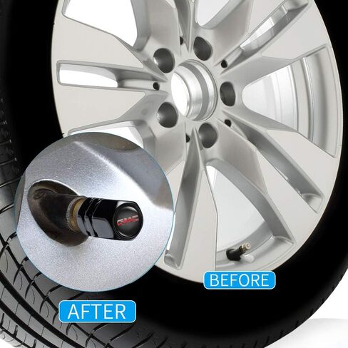 Metal Car Tire Valve Stem Caps Replacement for GMC Escalade CT4 CT5 CT6 ATS CTS SRX XT5 Wheel Caps car Accessories in Saudi Arabia