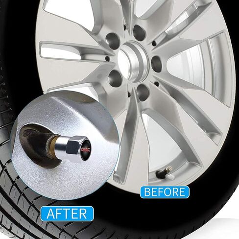 Metal Car Tire Valve Stem Caps Replacement for GMC Escalade CT4 CT5 CT6 ATS CTS SRX XT5 Wheel Caps car Accessories in Saudi Arabia