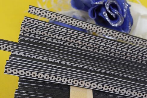 25x الغيتار قطاع البطانة الغيتار ملزمة أحسب Purfling الغيتار الجسم ملزمة الخشب البطانة 640x5x1 مللي متر in Kuwait