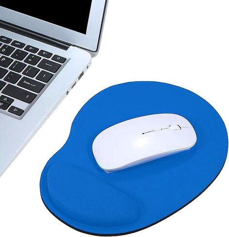 Black Ergonomic Mouse Pad with Wrist Rest – EVA Soft Support Mat for Office & Gaming (23×17.5×1.53cm) in Saudi Arabia