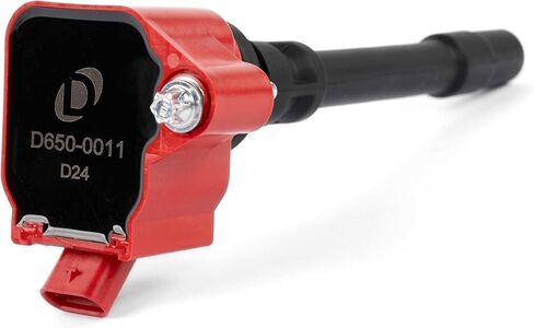 ملف إشعال دينان D650-0011 (أحمر) لموديلات سلسلة BMW N2 مختارة - N63TU3، S63TU4، وS68 - بديل لرقم جزء مخزون OEM 12138692611-1 حزمة in Kuwait