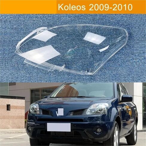 Car Front Headlight Cover Transparent Lampshade Headlamp Shell Compatible for Renault Koleos 2009 2010 Auto Glass Lens Lamp Light Case(Right) in Saudi Arabia