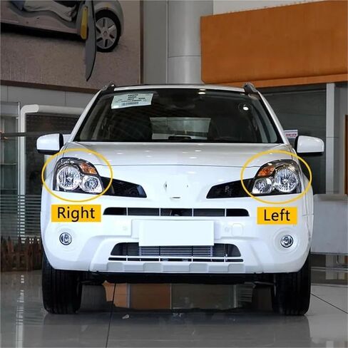 Car Front Headlight Cover Transparent Lampshade Headlamp Shell Compatible for Renault Koleos 2009 2010 Auto Glass Lens Lamp Light Case(Right) in Saudi Arabia