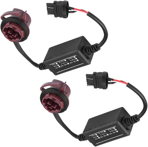 2 قطعة فك التشفير LED ، 12 فولت 3157A LED فك محول مكافحة فرط وميض فلاش خطأ إلغاء Canbus الفرامل in Saudi Arabia