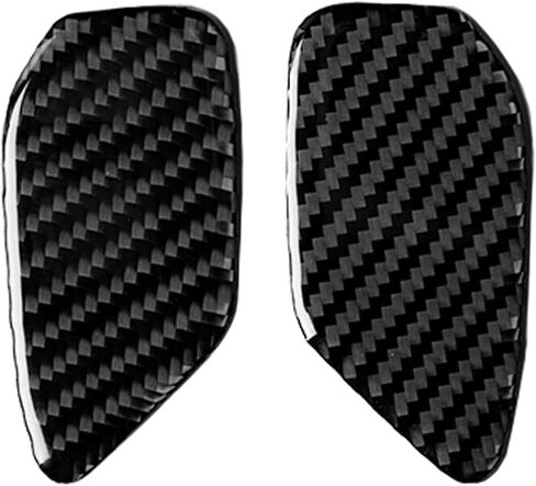 Real Carbon Fiber for Chevrolet Camaro 2015-2021 Inner Door Switch Handle Bowl Protector Panel Decal Trim Cover Decoration Soft Sticker Car Interior Accessories 2PCS (Black) in Saudi Arabia
