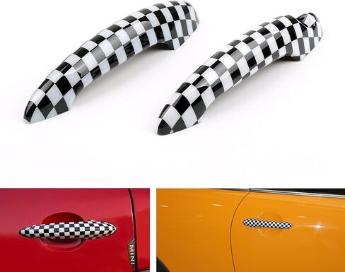 Artudatech Black Union Jack UK Design Door Handle Cover for Mini Cooper R50 R52 R53 R55 R56 in Saudi Arabia