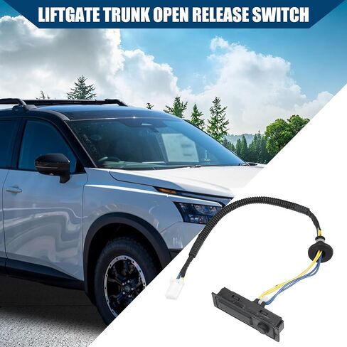 No.25380-3JA0A / Rear Liftgate Trunk Open Release Switch for Nissan Pathfinder Platinum 2016-2020 / Rear/Door Release Handle Switch/Durable / 1Pcs Black in Saudi Arabia
