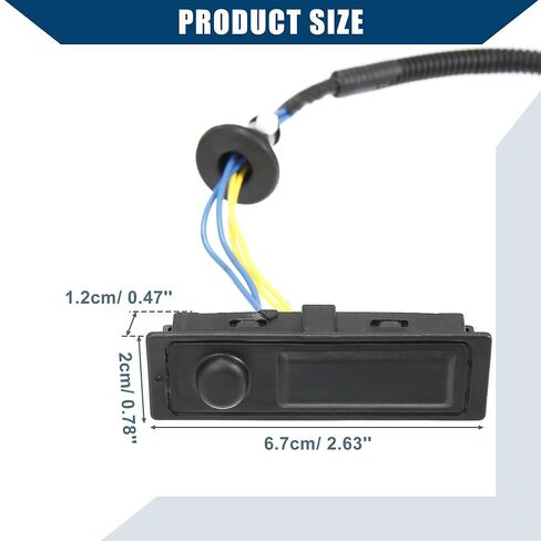 No.25380-3JA0A / Rear Liftgate Trunk Open Release Switch for Nissan Pathfinder Platinum 2016-2020 / Rear/Door Release Handle Switch/Durable / 1Pcs Black in Saudi Arabia