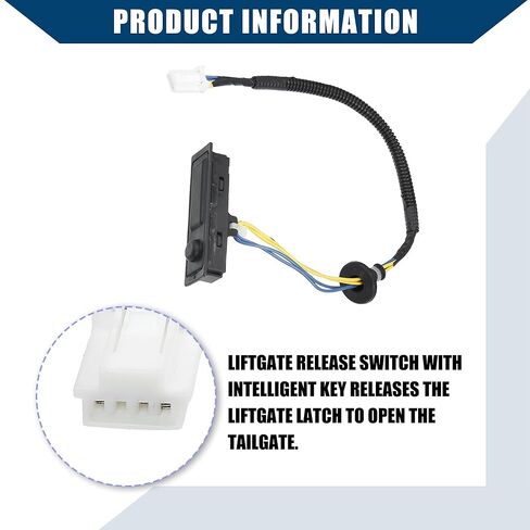 No.25380-3JA0A / Rear Liftgate Trunk Open Release Switch for Nissan Pathfinder Platinum 2016-2020 / Rear/Door Release Handle Switch/Durable / 1Pcs Black in Saudi Arabia