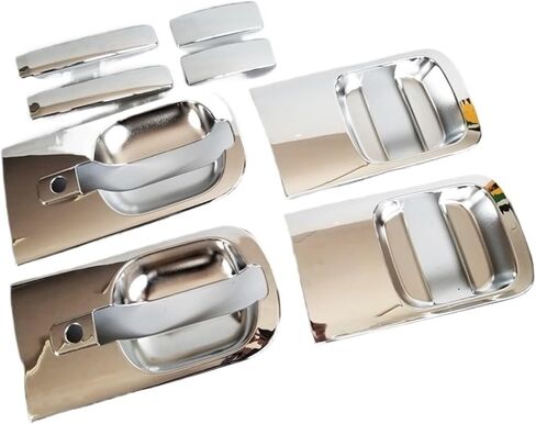 Front Door Rear Door Outer Handle Chrome Cover，Compatible with Hyundai H1 Grand Starex I800 in Saudi Arabia