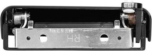 Auto Dynasty Factory Style Front Door Pull Handle Compatible with Ford Escort EXP Mustang Mercury LN7 Lynx 1983-1993, Passenger Right Side, Zinc Plated, Black/Chrome in Saudi Arabia