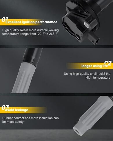 ملفات تشغيل محرك السيارة OCPTY * 1 متوافقة مع Ford F-150 5.0L 2016-2017 حزم ملف الإشعال البديلة للسيارات تحل محل UF824 in Saudi Arabia
