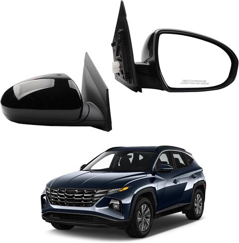 3Pin Right Passenger Side Mirror Assembly Compatible With 2019 2020 2021 Hyundai Tucson With Manual Folding Power Glass 87620-D3990 HY1321288 87620D3990 in Saudi Arabia