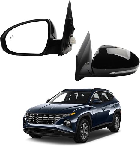 3Pin Right Passenger Side Mirror Assembly Compatible With 2019 2020 2021 Hyundai Tucson With Manual Folding Power Glass 87620-D3990 HY1321288 87620D3990 in Saudi Arabia