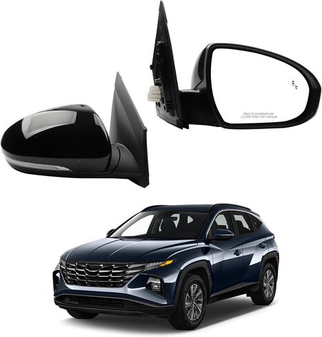 3Pin Right Passenger Side Mirror Assembly Compatible With 2019 2020 2021 Hyundai Tucson With Manual Folding Power Glass 87620-D3990 HY1321288 87620D3990 in Saudi Arabia