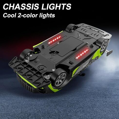 RC Drift Car, 1:16 Scale Remote Control Car 25KM/H 4WD High Speed Remote Control Cars with LED Lights Extra Tires 4WD Hobby RC Cars Pickup Model Toy for Teens Adults in Saudi Arabia