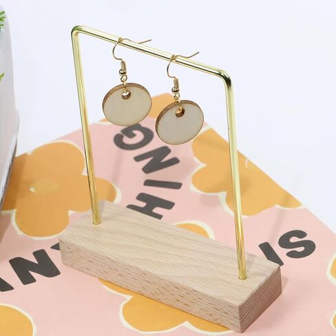 Shapenty Small Blank Wood Circle Pendants Round Wooden Pieces Disks with Hole for Earring Keychain Christmas Ornaments Gift Tags Embellishments Markers Wine Charms DIY Craft Project, 50PCS (20mm) in Saudi Arabia