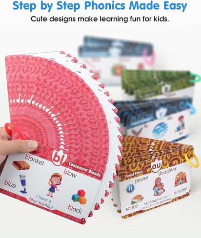 Phonics Talking Flash Cards with Reader Dog, Learn to Read with 148 Pages, 148 Sentences, 592 Words & 90 Stickers, Toddler Education Learning Toys for Kids Ages 3-8 Kindergarten 1st 2nd Grade in Saudi Arabia