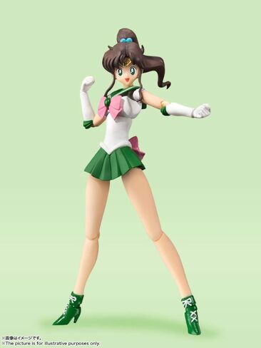 بانداي سبيريتس S.H. إصدار الرسوم المتحركة الملون من Figuarts Sailor Moon Sailor Jupiter (إصدار إعادة البيع)، تقريبًا. 5.9 بوصة (150 ملم)، PVC وABS، شخصية عمل مطلية مسبقًا in Saudi Arabia