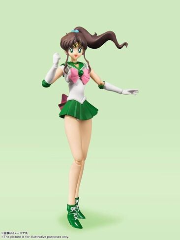 بانداي سبيريتس S.H. إصدار الرسوم المتحركة الملون من Figuarts Sailor Moon Sailor Jupiter (إصدار إعادة البيع)، تقريبًا. 5.9 بوصة (150 ملم)، PVC وABS، شخصية عمل مطلية مسبقًا in Saudi Arabia