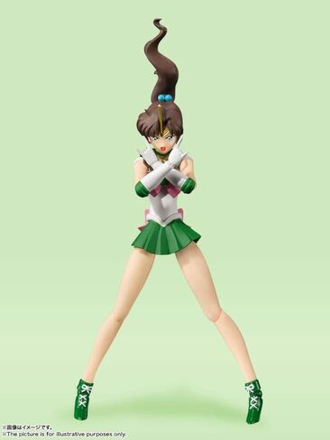 بانداي سبيريتس S.H. إصدار الرسوم المتحركة الملون من Figuarts Sailor Moon Sailor Jupiter (إصدار إعادة البيع)، تقريبًا. 5.9 بوصة (150 ملم)، PVC وABS، شخصية عمل مطلية مسبقًا in Saudi Arabia