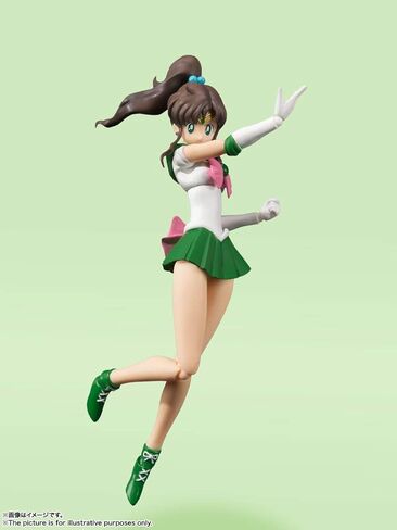 بانداي سبيريتس S.H. إصدار الرسوم المتحركة الملون من Figuarts Sailor Moon Sailor Jupiter (إصدار إعادة البيع)، تقريبًا. 5.9 بوصة (150 ملم)، PVC وABS، شخصية عمل مطلية مسبقًا in Saudi Arabia