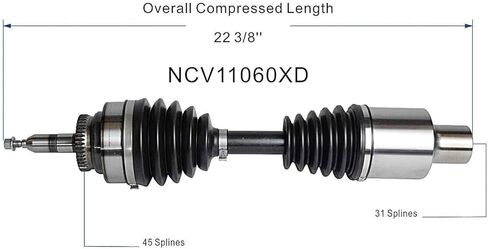 مجموعة عمود المحور السيرة الذاتية من سلسلة GSP NCV11060XD XD لبيئات الطقس القاسية - الجبهة اليمنى (جانب الركاب) in Saudi Arabia