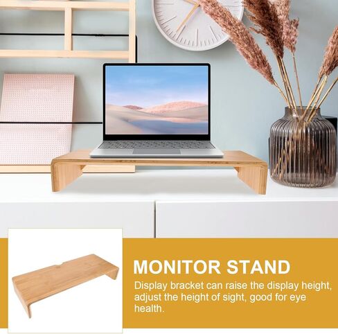 Monitor Stand Riser Desk Shelf 8Cm Height Computer Screen Riser Desktop Organizer for Office Workspace Storage in Saudi Arabia