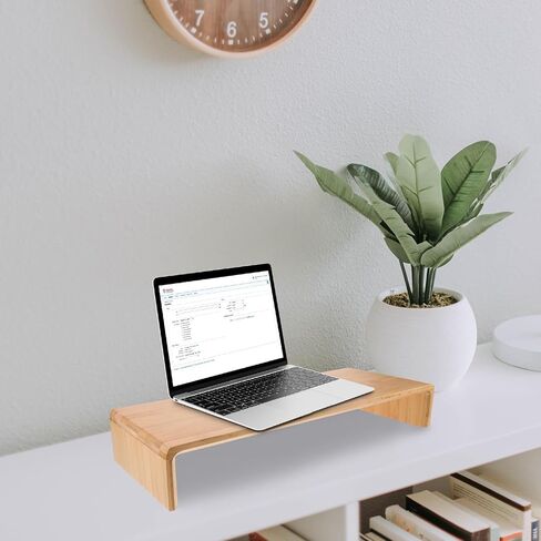 Monitor Stand Riser Desk Shelf 8Cm Height Computer Screen Riser Desktop Organizer for Office Workspace Storage in Saudi Arabia
